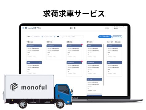 車求|求貨求車サービス「スピード求車」 — 株式会社モノフル｜すべ 